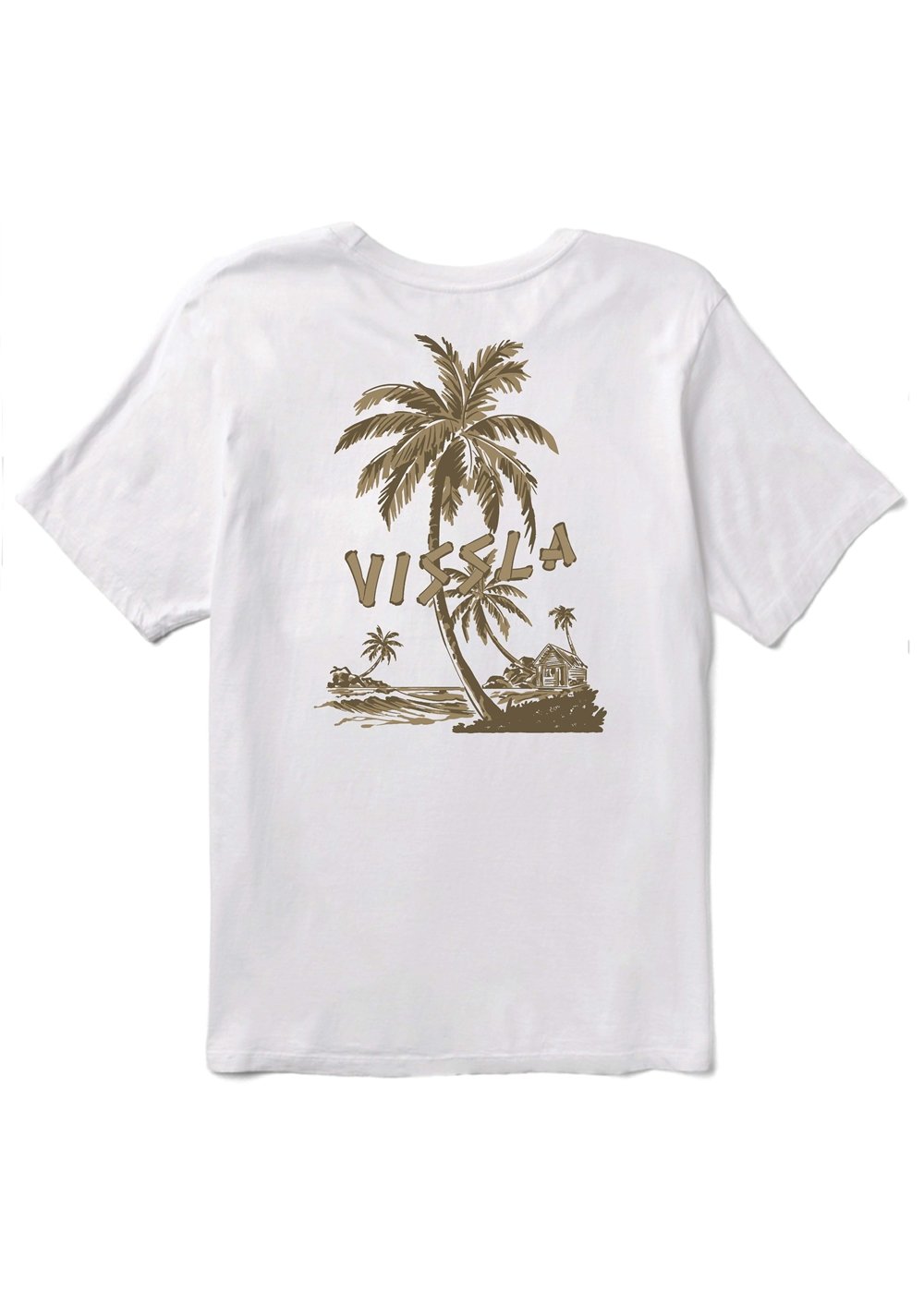 Vissla Bungalo Organic Tee Shirt WHT L