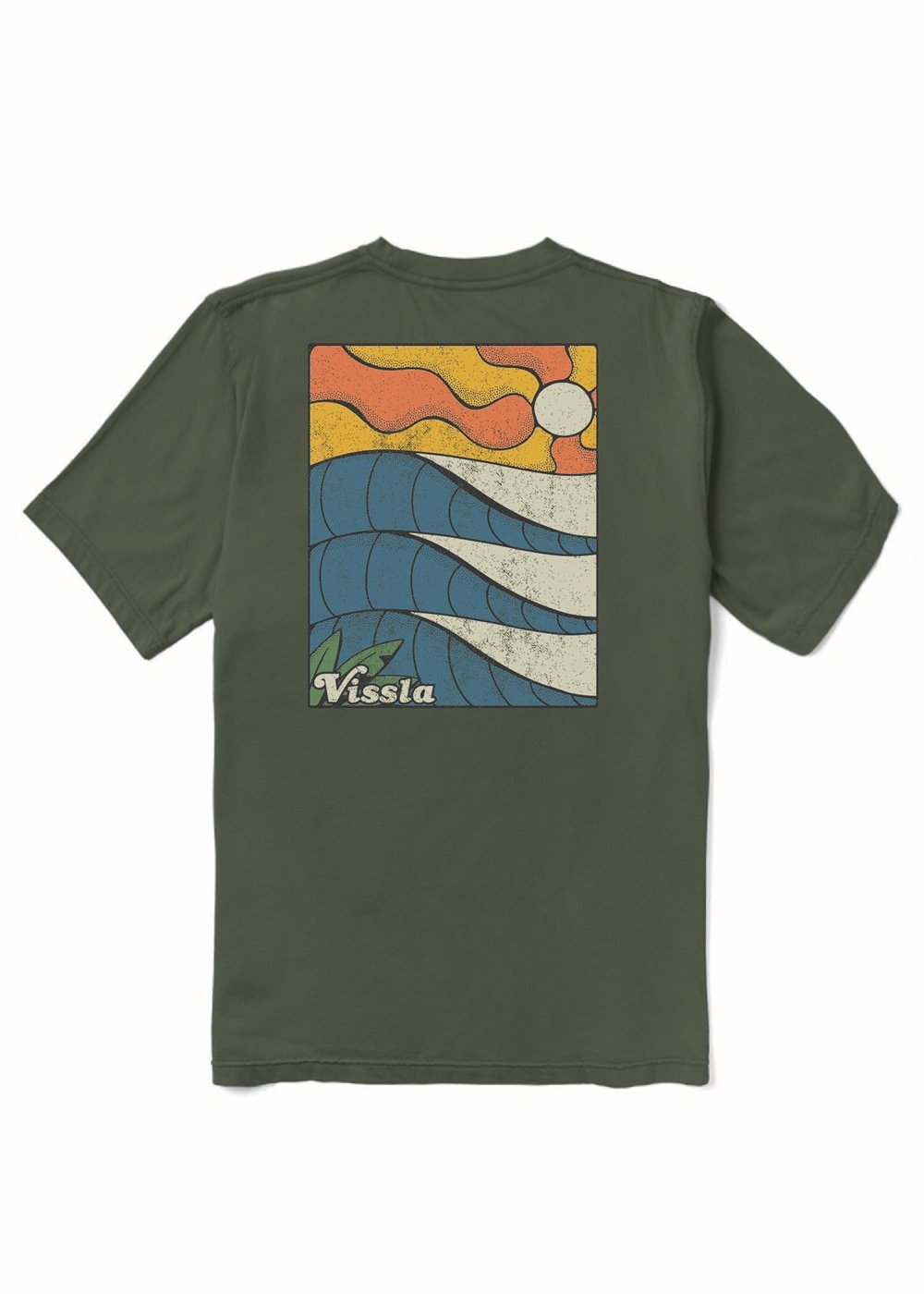 Vissla Caught Inside Premium Organic PKT Tee SUR-Surplus M