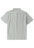 Vissla Grad Stripe Short Sleeve Shirt FDN-Faded Denim S