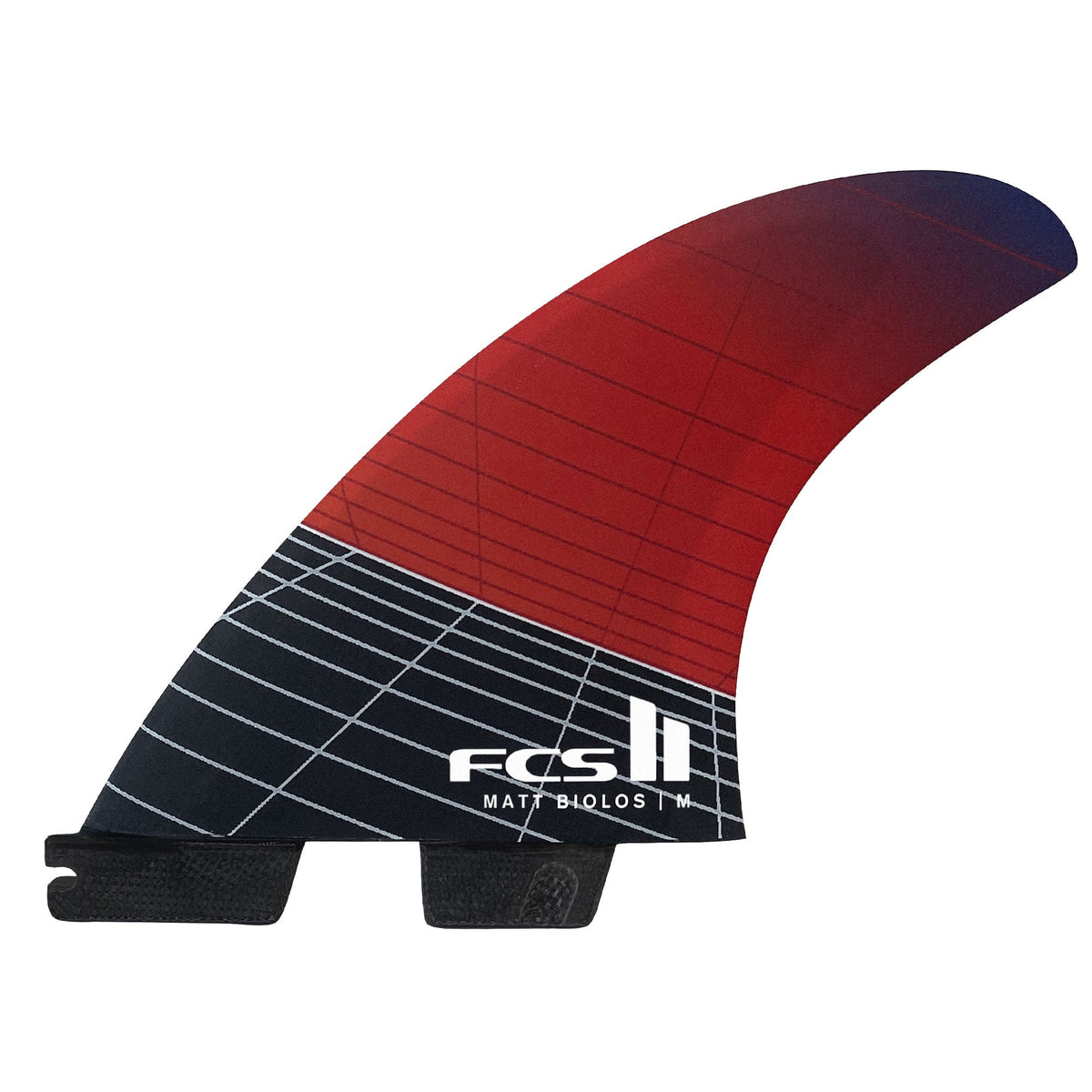 FCS 2 MB PC Carbon Tri-Fin Set Red M