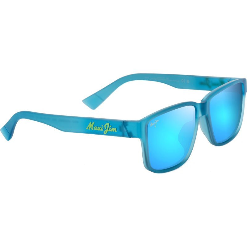 Maui Jim Kuniahi Polarized Sunglasses MatteTransBlue BlueHawaii