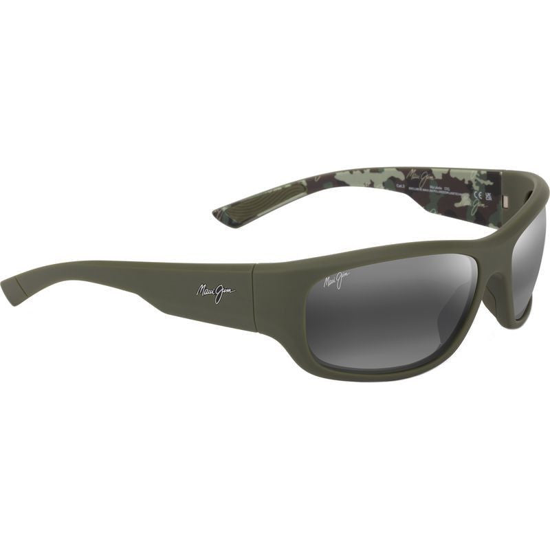 Maui Jim Maukele Polarized Sunglasses MatteMilitaryGreen Grey
