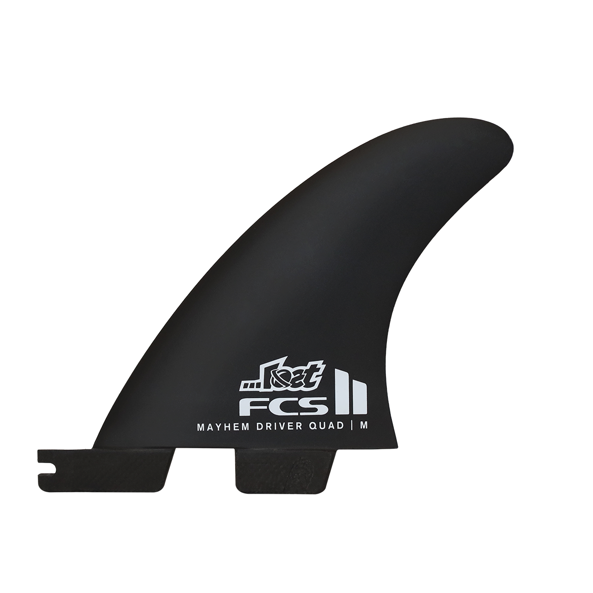 FCS 2 Mayhem Driver PC Carbon Quad Rear Fin Set Blue L