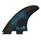 FCS 2 Mayhem Driver PC Carbon Tri-Fin Set Blue L