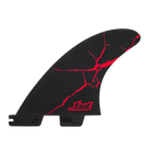 FCS 2 Mayhem Driver PC Carbon Tri-Fin Set Red S