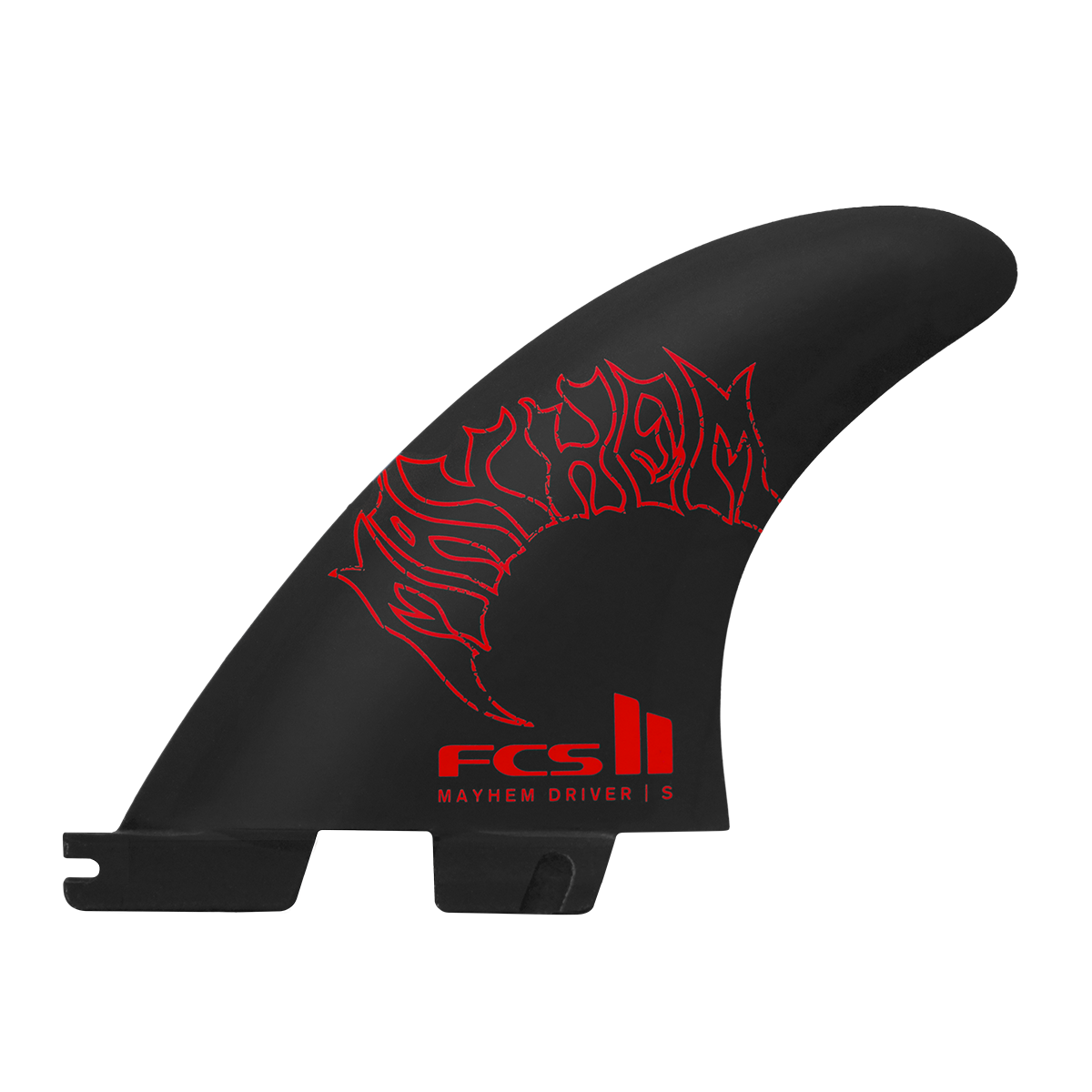 FCS 2 Mayhem Driver PC Carbon Tri-Fin Set Blue L