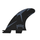 FCS 2 Mayhem Pivot PC Carbon Quad Rear Fin Set Marine L