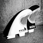 FCS 2 Gabriel Medina PC Tri-Fin Set Black-White L