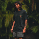 ROARK MOTO PALM SS TEE WAB-WASHED BLACK S