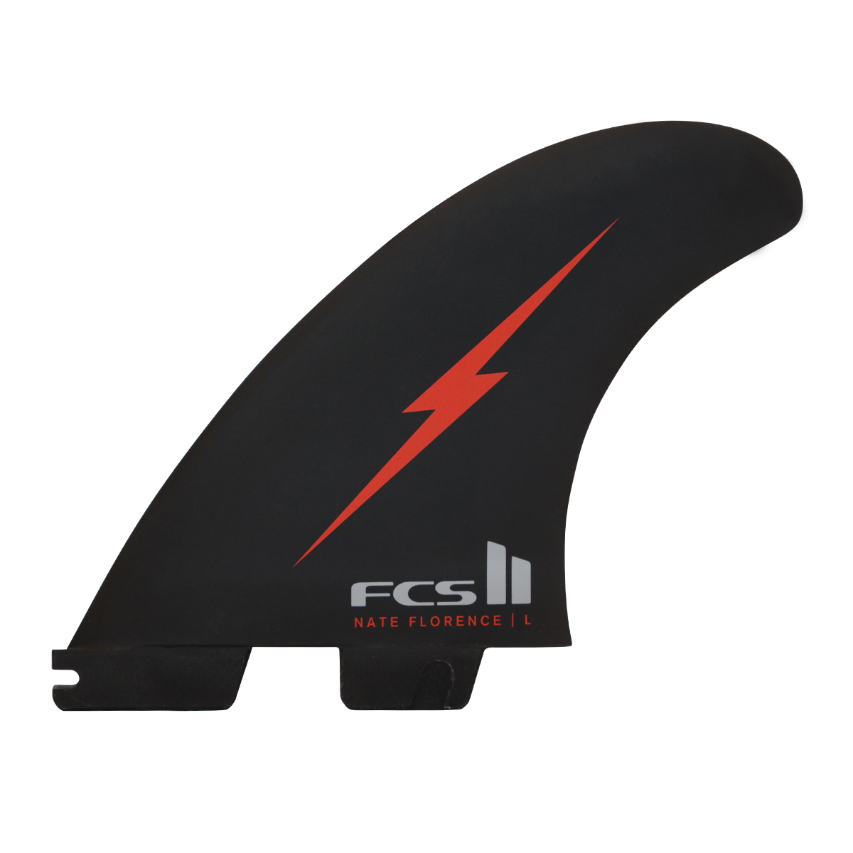 FCS 2 Nathan Florence PC Tri-Fin Set Red Bolt L