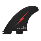 FCS 2 Nathan Florence PC Tri-Fin Set Red Bolt L