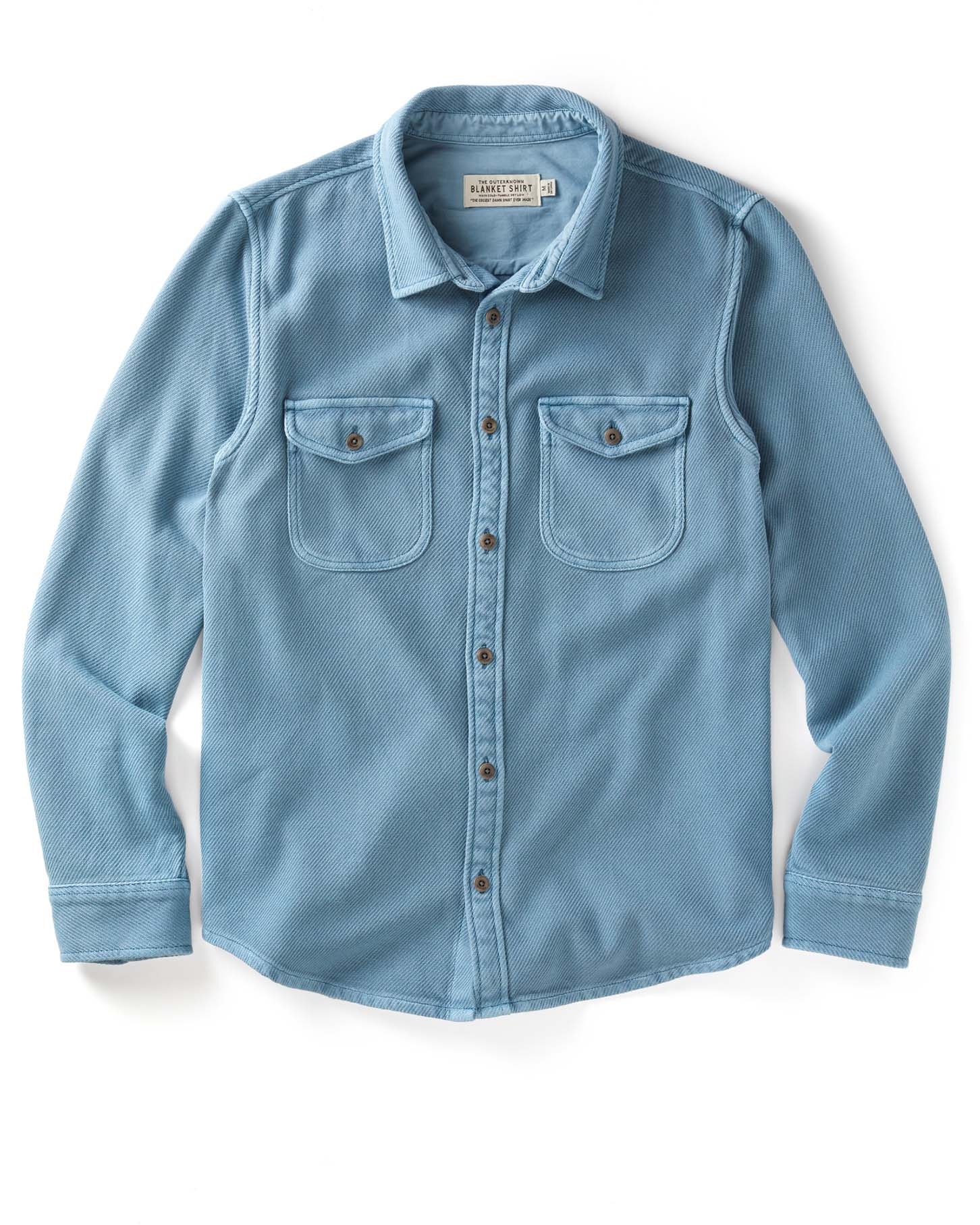 OuterKnown Chroma Blanket Shirt HSA-Hazy Sea S