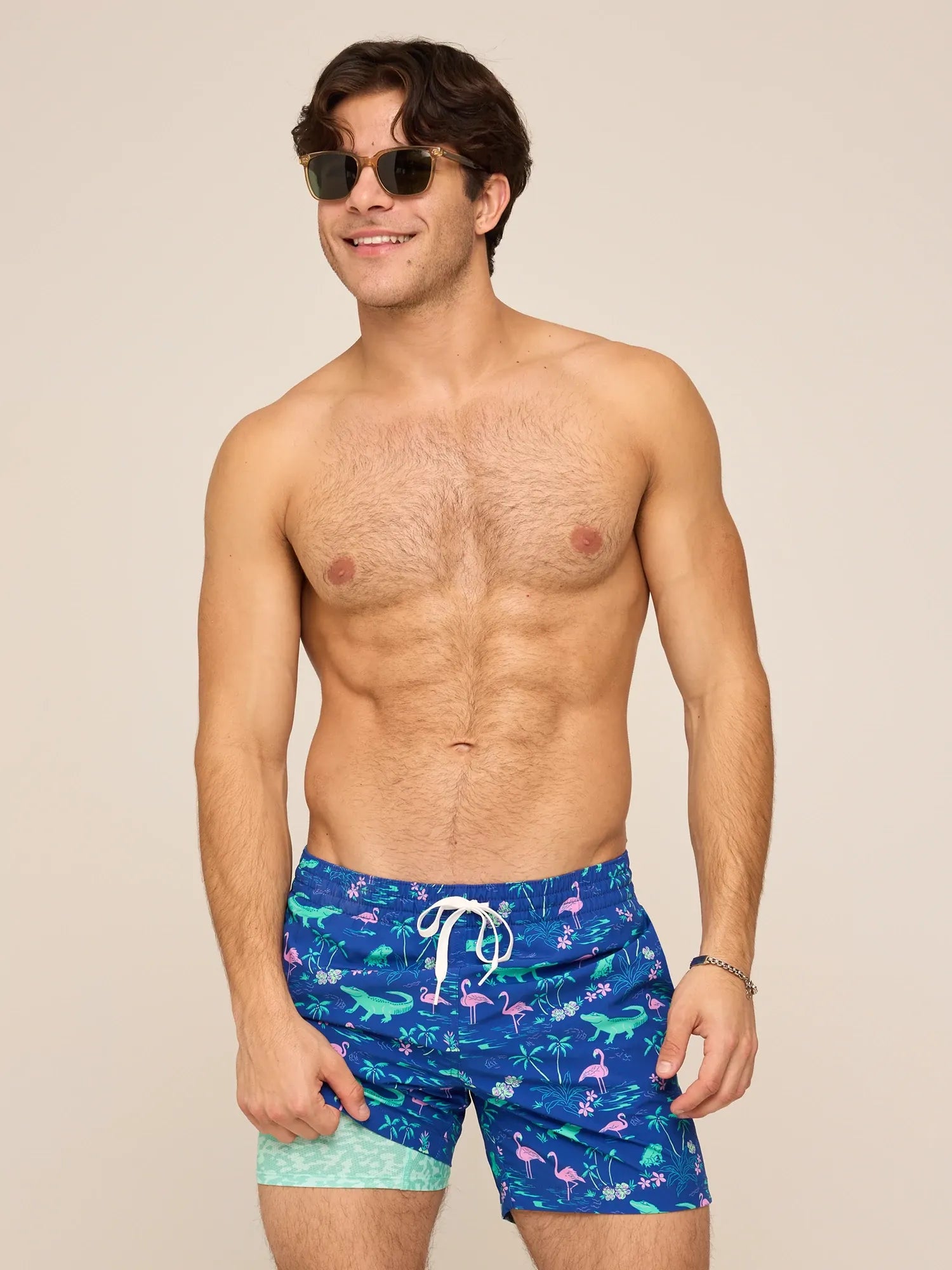 Chubbies Lined Classic Swim Trunk 5.5" The Swamp & Circumstances L