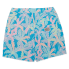 Party Pants Busy Palms Happy Hour 5" Mens Trunks  CYAN L