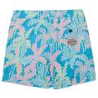 Party Pants Boys Swim Trunks BusyPalms-Cyan S
