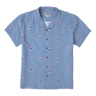 Party Pants Mingo Weekender SS Woven Shirt  INDIGO M