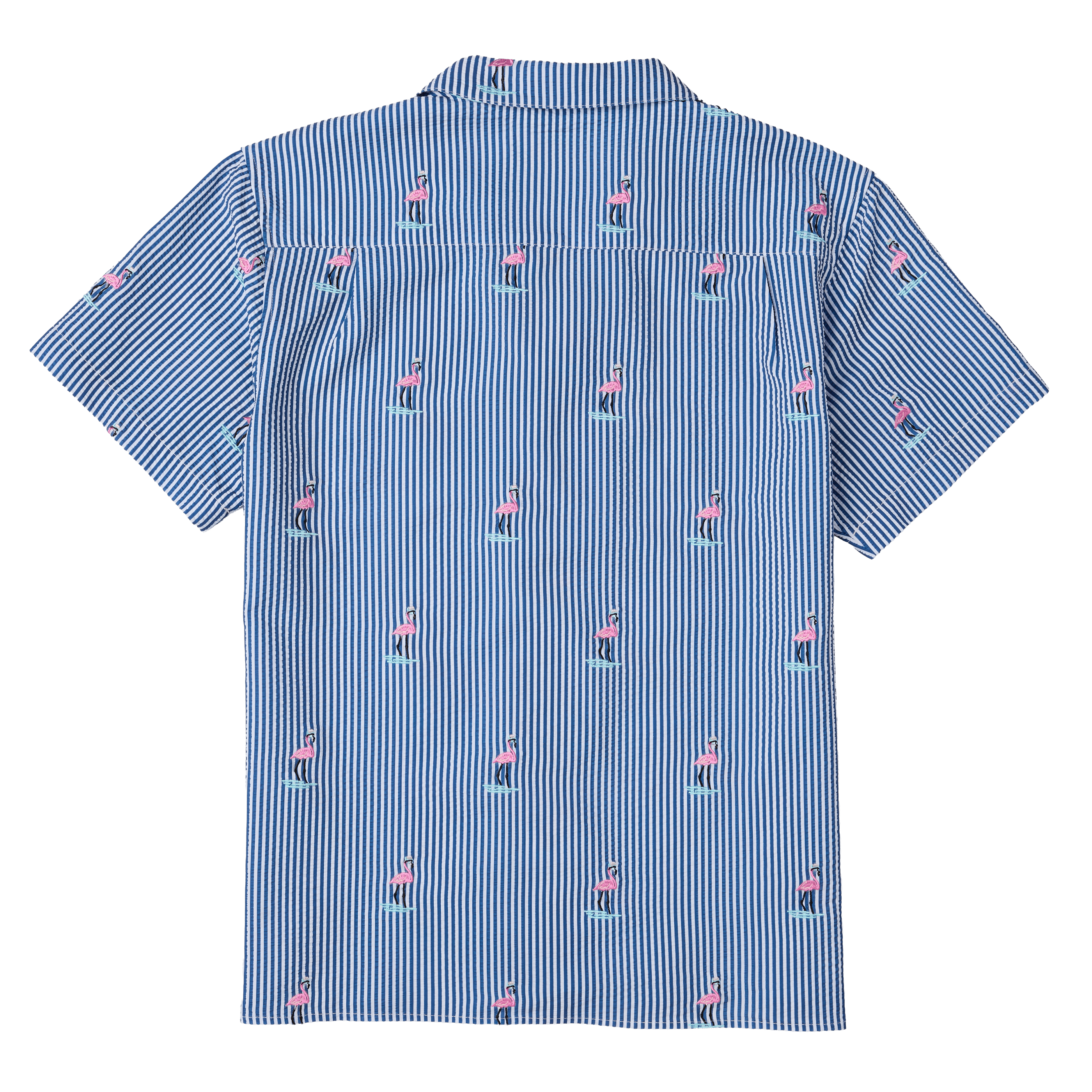 Party Pants Mingo Weekender SS Woven Shirt  INDIGO S