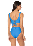 MAAJI Solid Stripe Suzy Q HW Bottom  Blue M