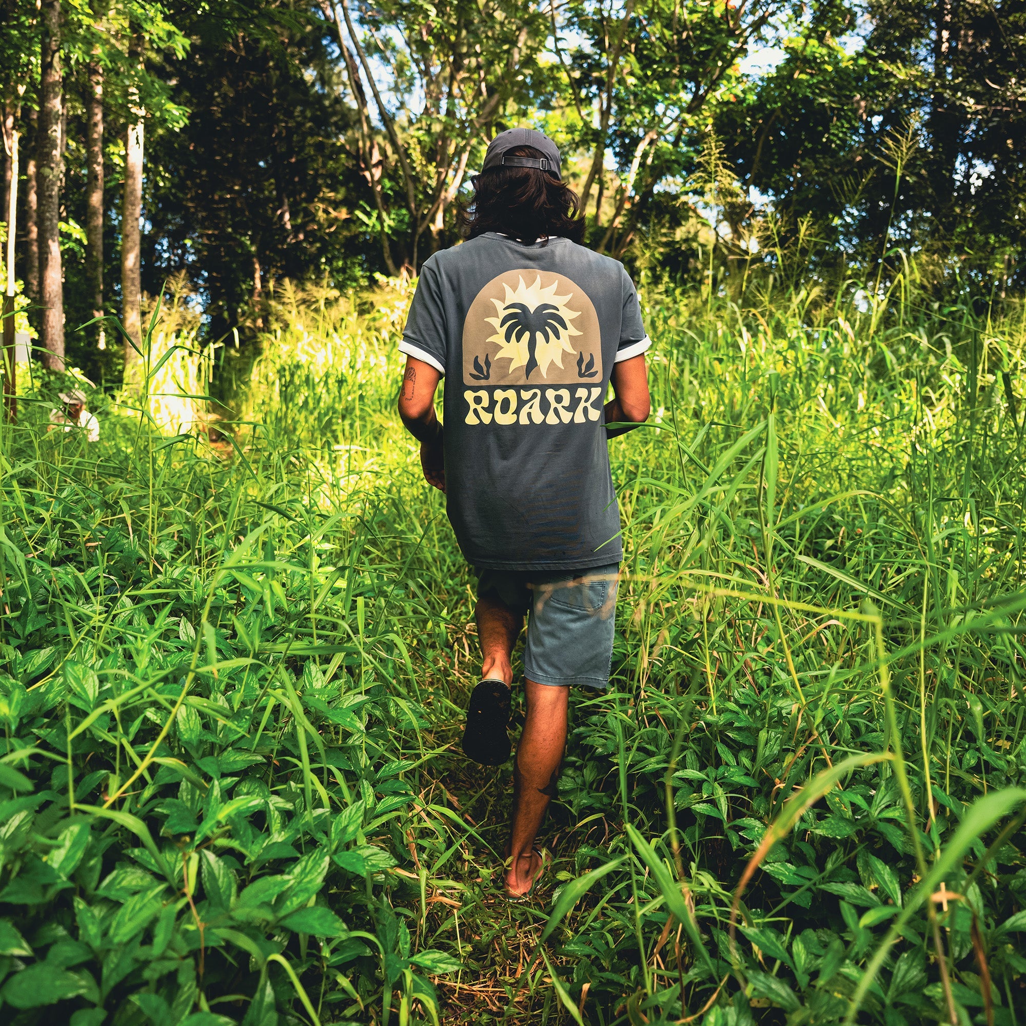 Roark PALM Shirt Charcoal L