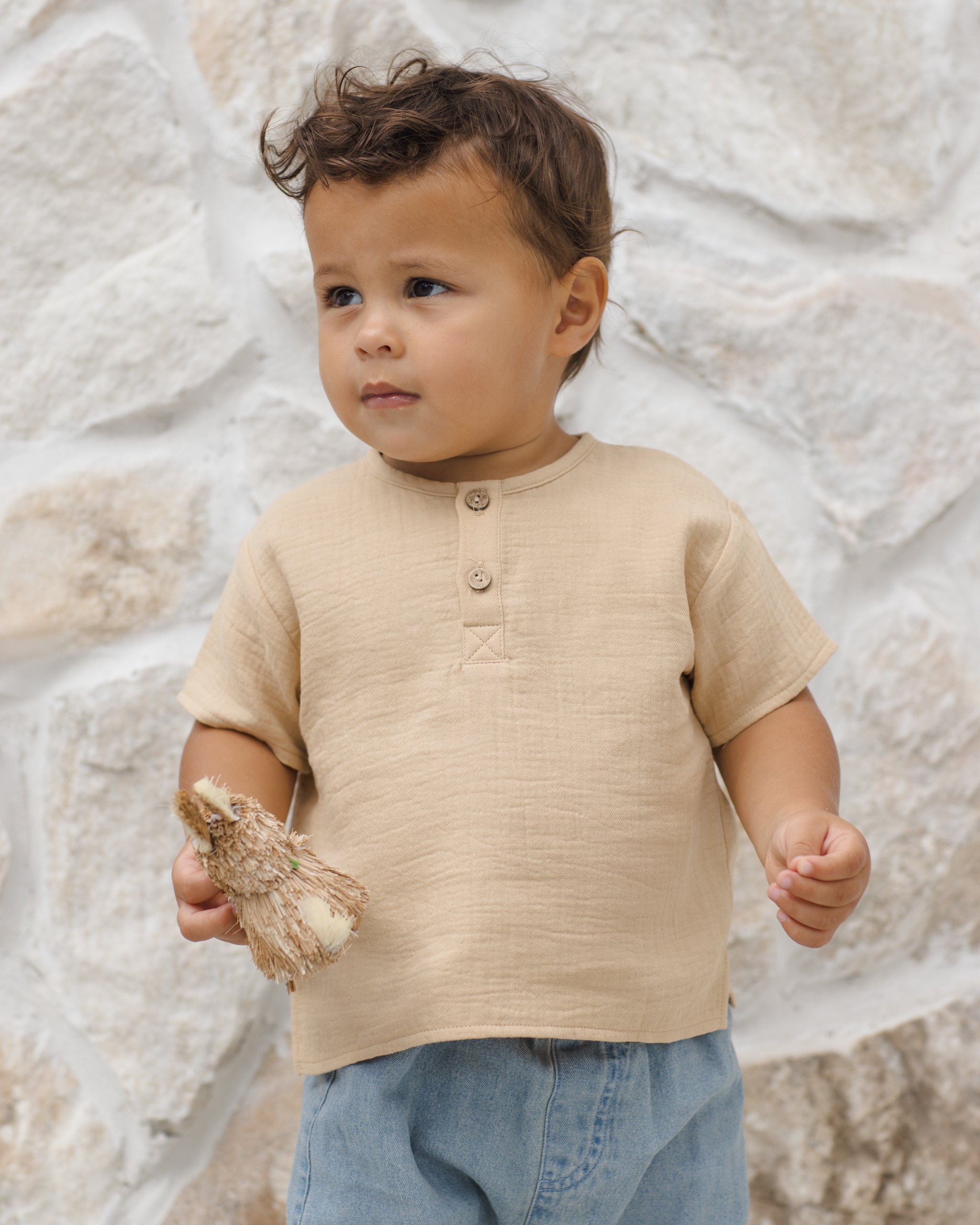 Rylee + Cru Henry Top Butterscotch 2-3Y