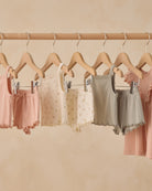 Rylee + Cru Pointelle Tank + Shortie Set Sage 12-18M