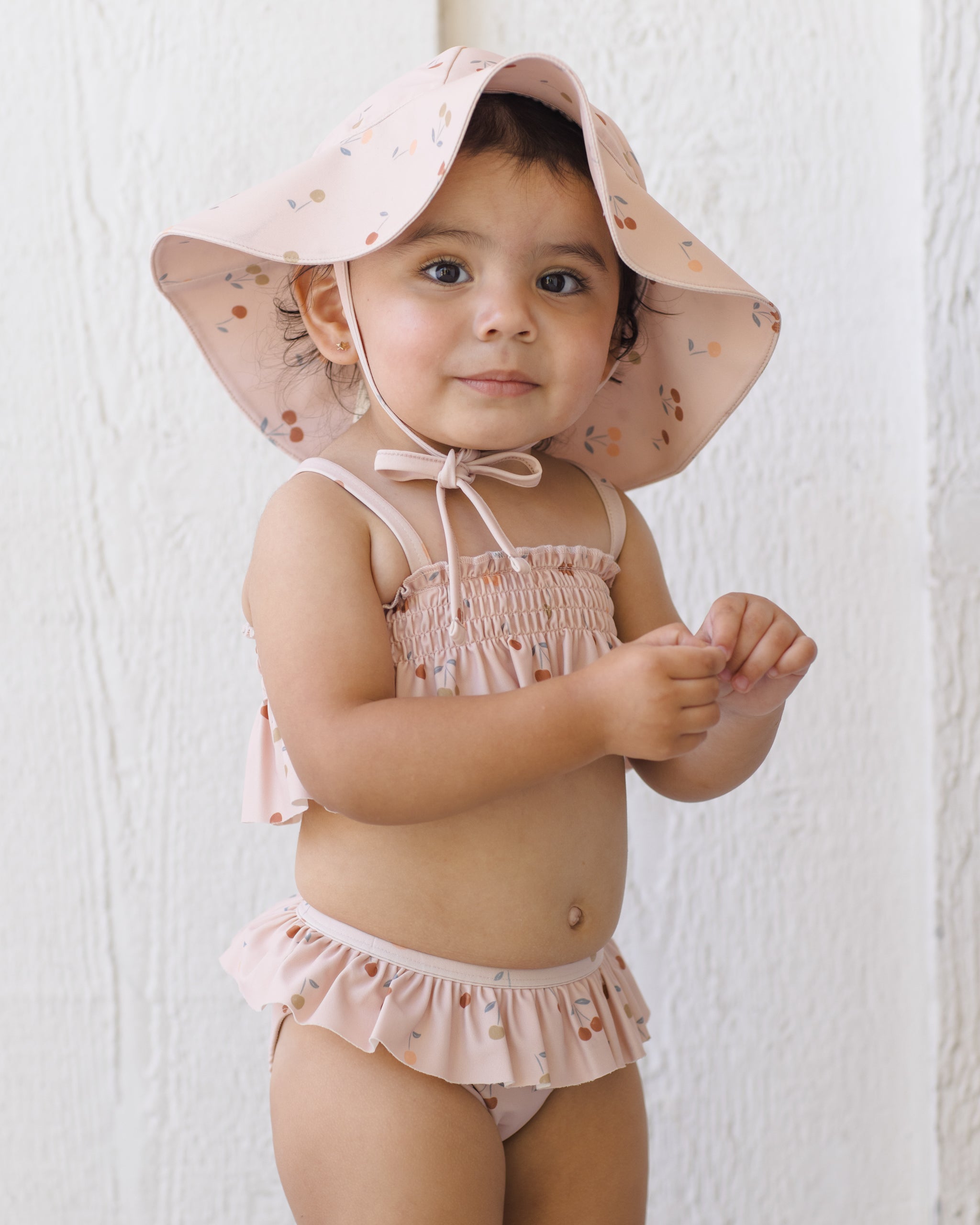 Rylee + Cru Sun Hat Blush 0-6M