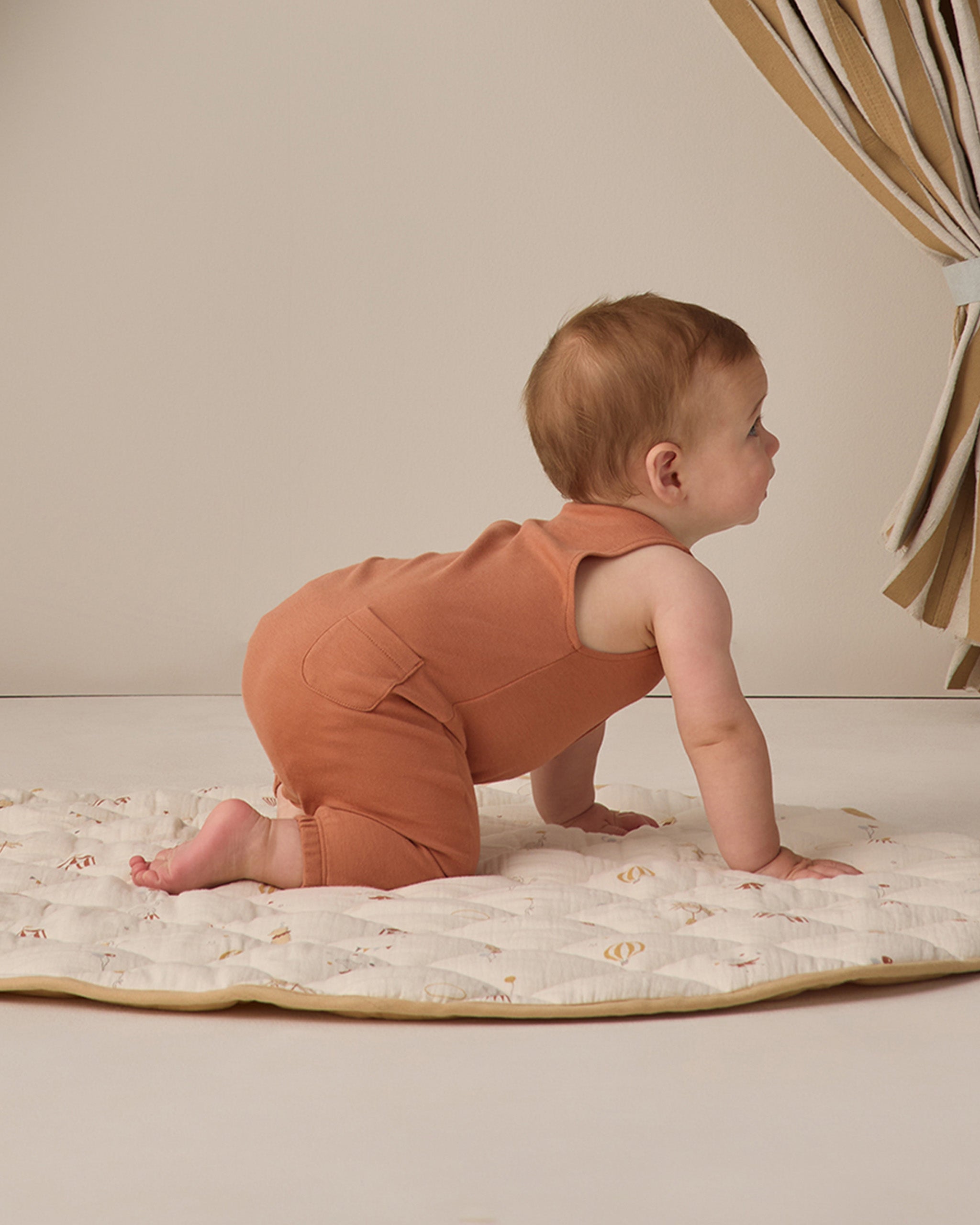 Rylee+Cru Sleeveless Jumpsuit  Poppy 0-3m