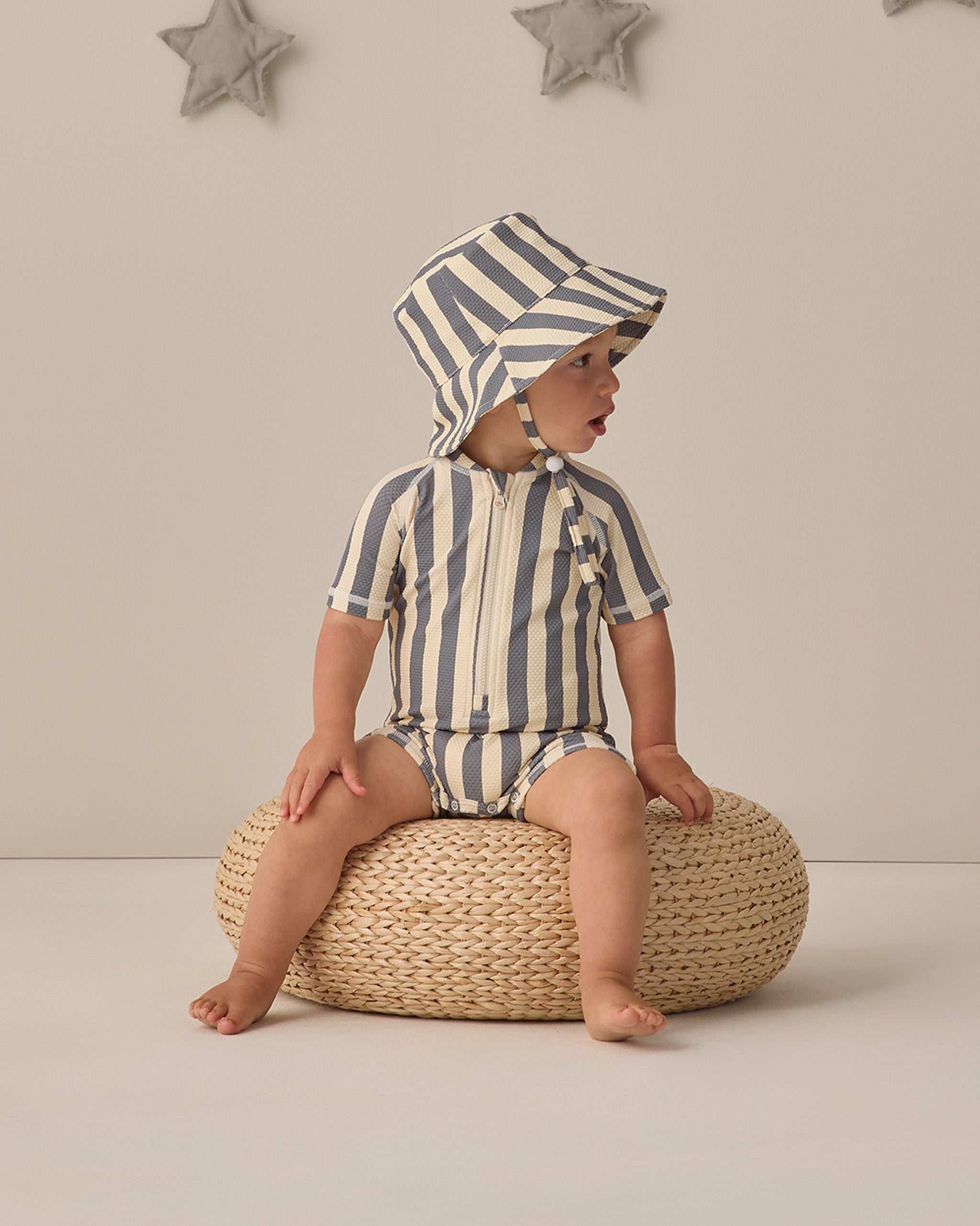 Rylee + Cru Bucket Hat Ocean 2-5Y