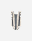 Rylee+Cru Scoop Back One-piece Retro Stripe Ocean 12-18m