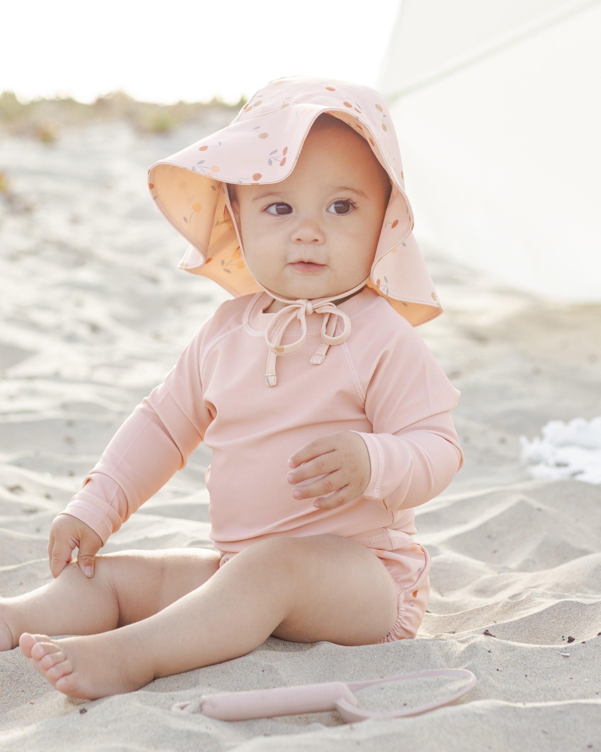 Rylee + Cru Sun Hat Blush 0-6M