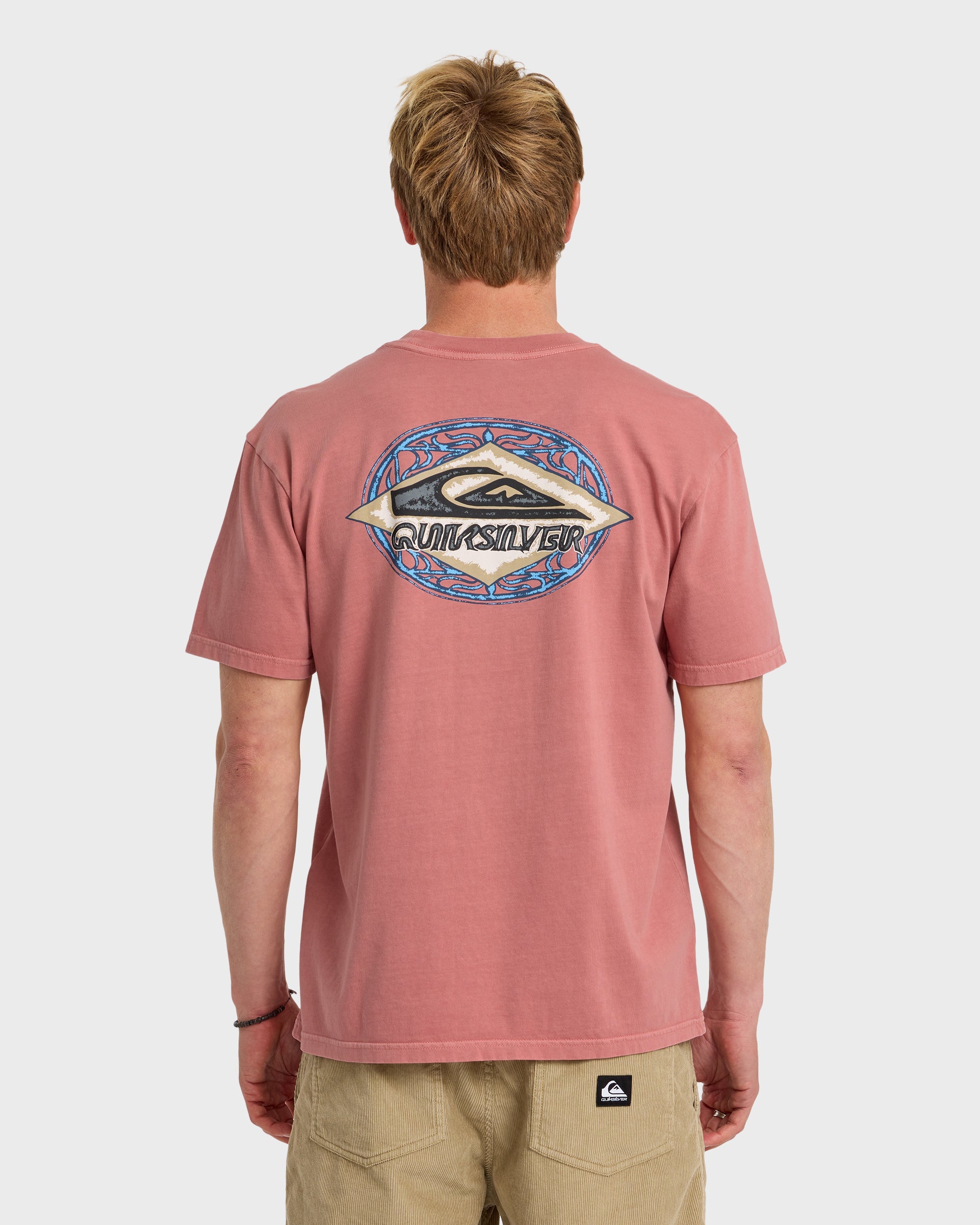 Quiksilver Foil Stamp Pigment-Dyed SS Tee DED-DESERT SAND XXL