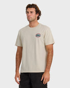 Quiksilver Foil Stamp Pigment-Dyed SS Tee SLR-SILVER BIRCH XL