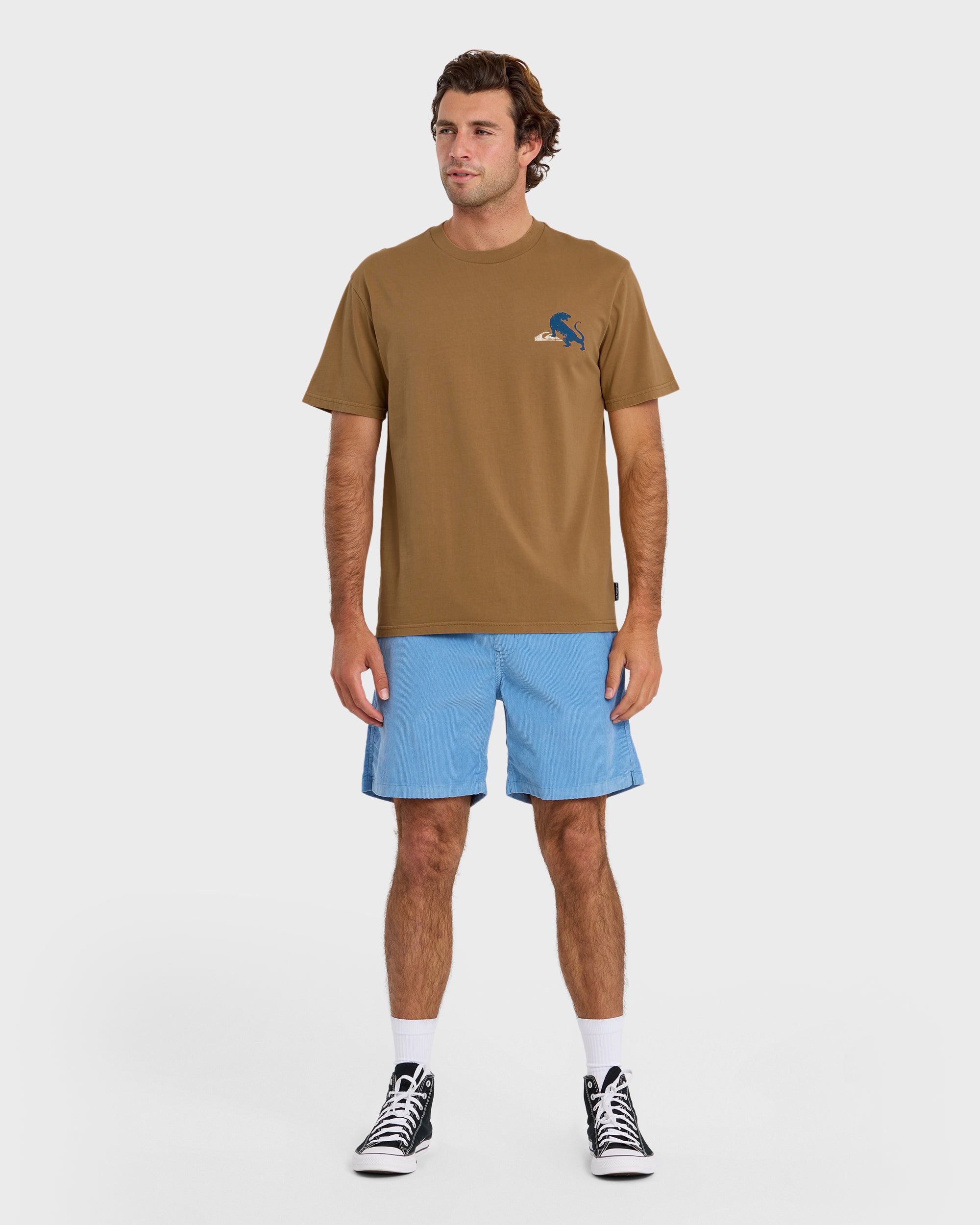 QUIKSILVER JUNGLE BITE SS TEE TBC1-TOBACCO XXL