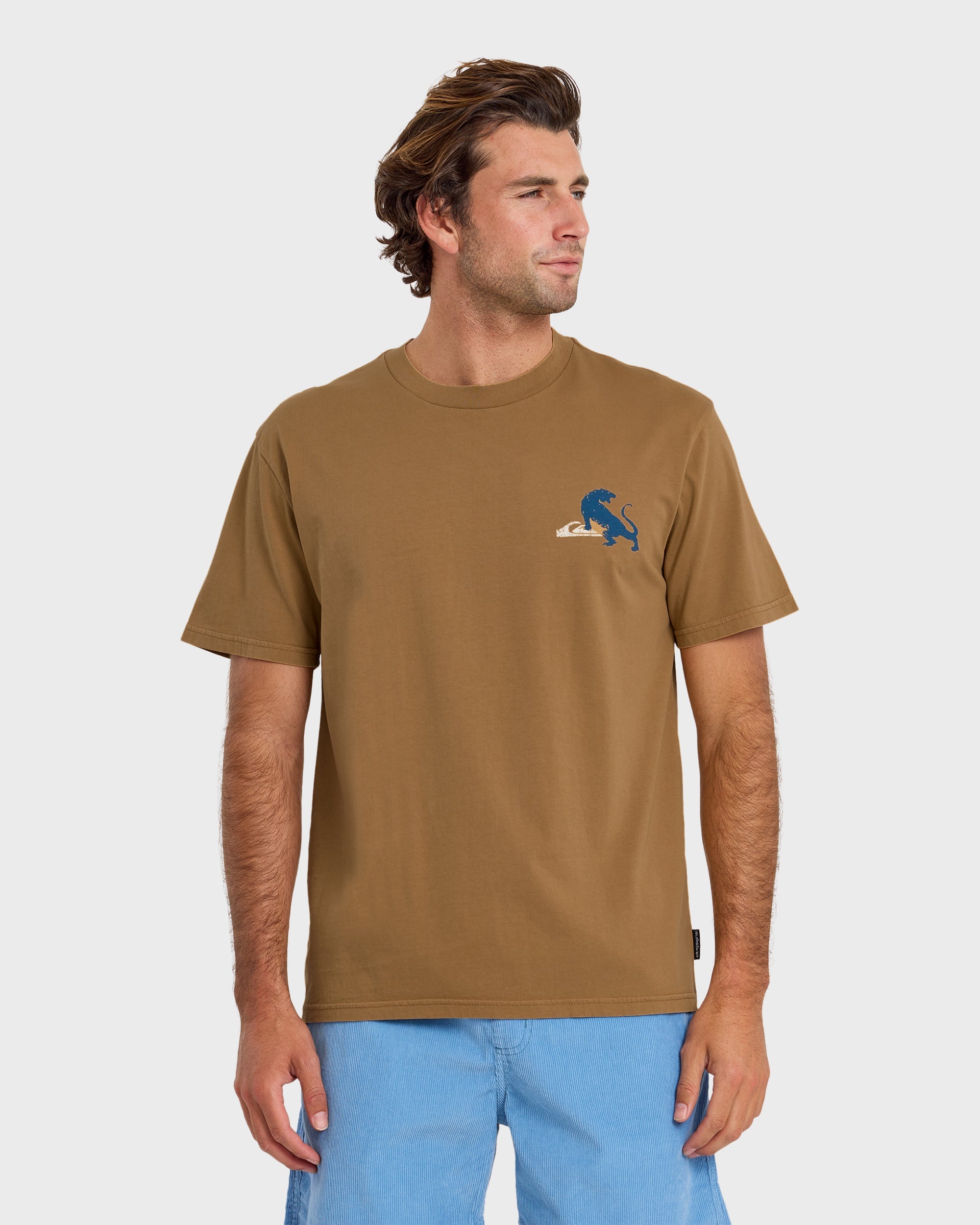 QUIKSILVER JUNGLE BITE SS TEE TBC1-TOBACCO L