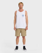 Quiksilver Uno Palm Tank MT1 WHT-White L