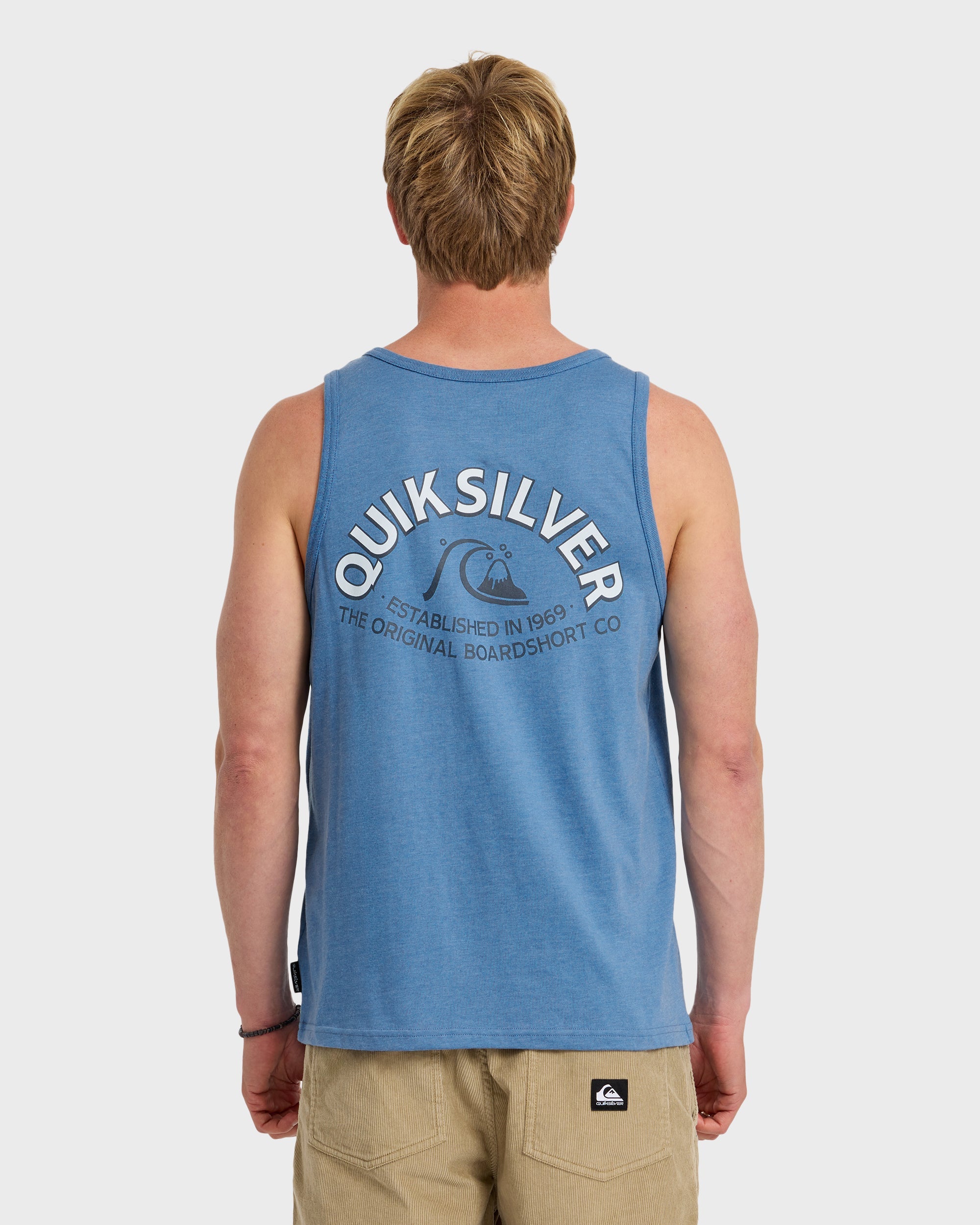 QUIKSILVER BUBBLE ARCH TANK MT1 RVH1-RIVIERA HEATHER XL