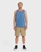 QUIKSILVER BUBBLE ARCH TANK MT1 RVH1-RIVIERA HEATHER XL