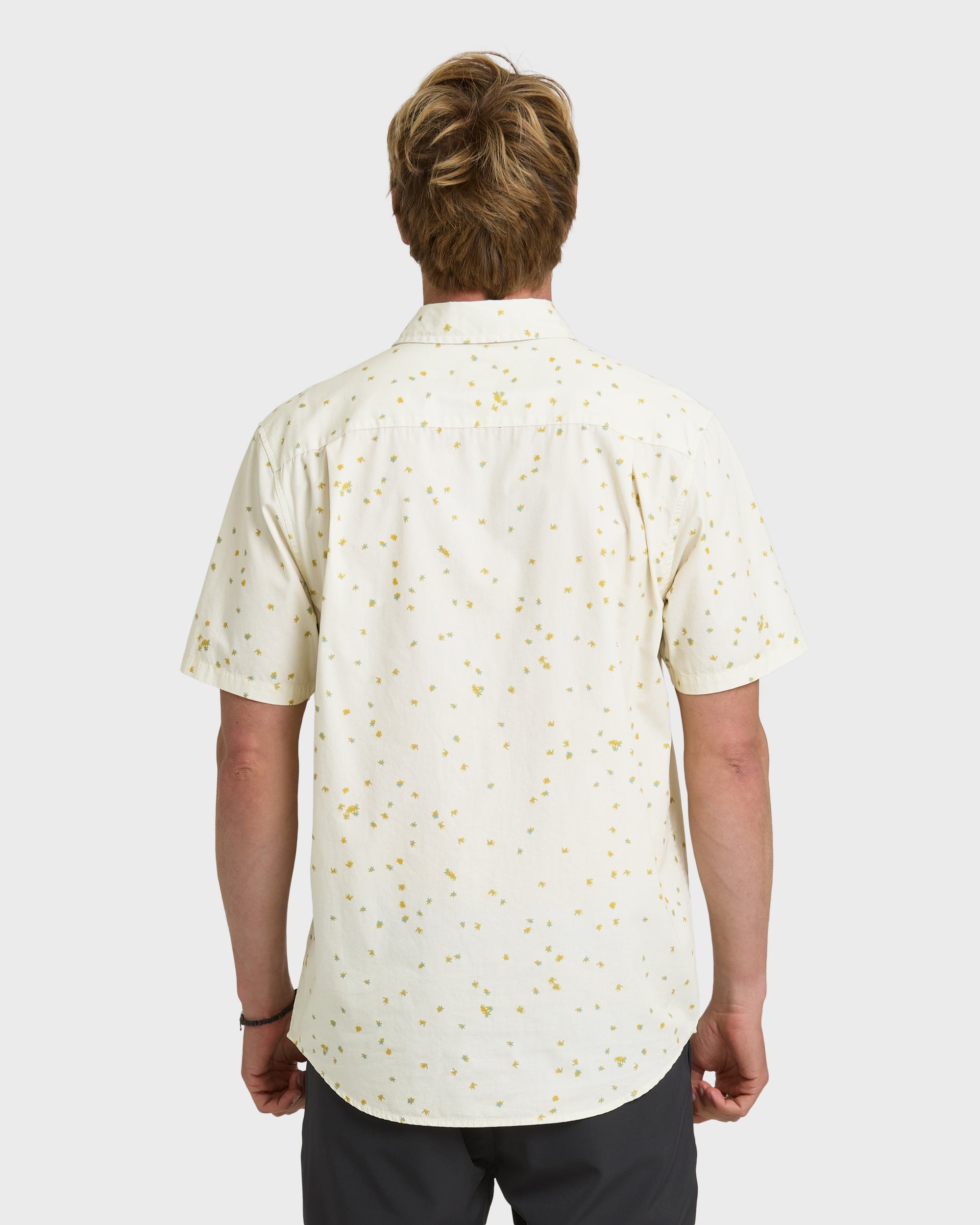 QUIKSILVER DITSY BLOSSOM CLASSIC SS BNE-BONE WHITE M