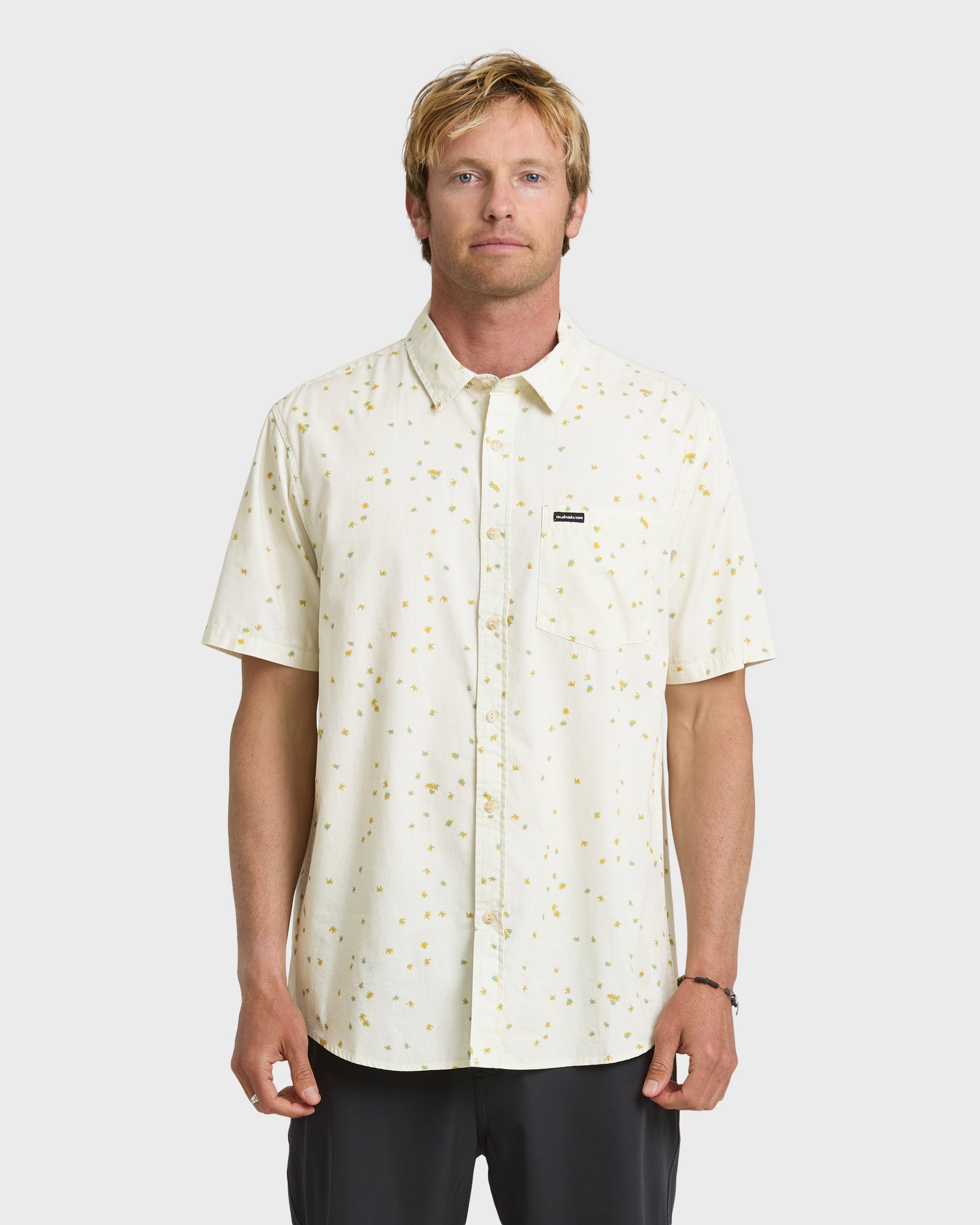 QUIKSILVER DITSY BLOSSOM CLASSIC SS BNE-BONE WHITE XL