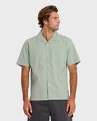 Quiksilver HORIZONS CASUAL SS / BLUE HAZE / OPENSTOCK ALPHA MEN Shirt Blue Haze M