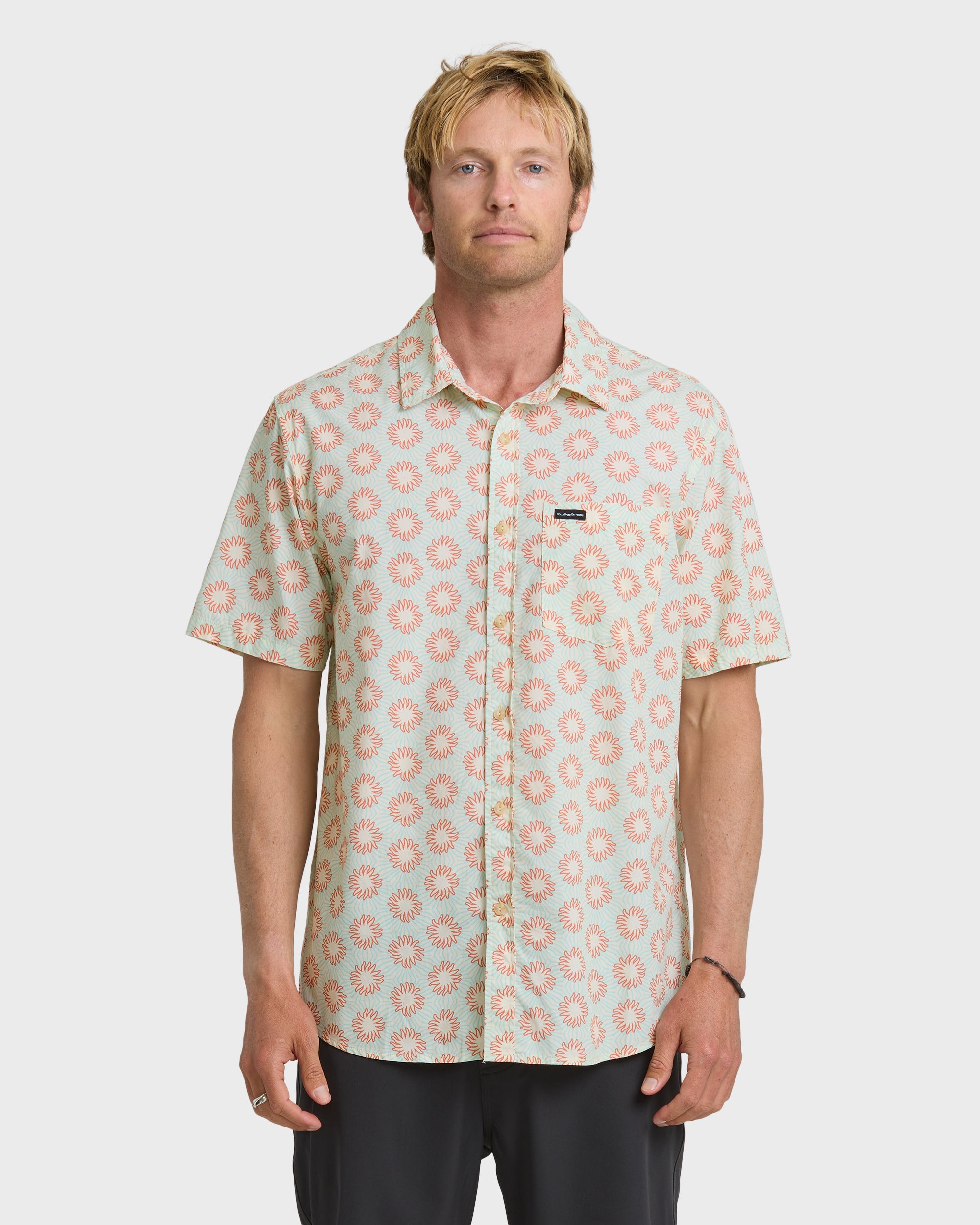 Quiksilver Ocean Mayhem Classic SS Woven AQU-Aqua M