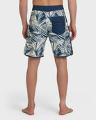 QUIKSILVER ARUBA PALM 19 BOARDSHORTS DKD-DARK DENIM 36