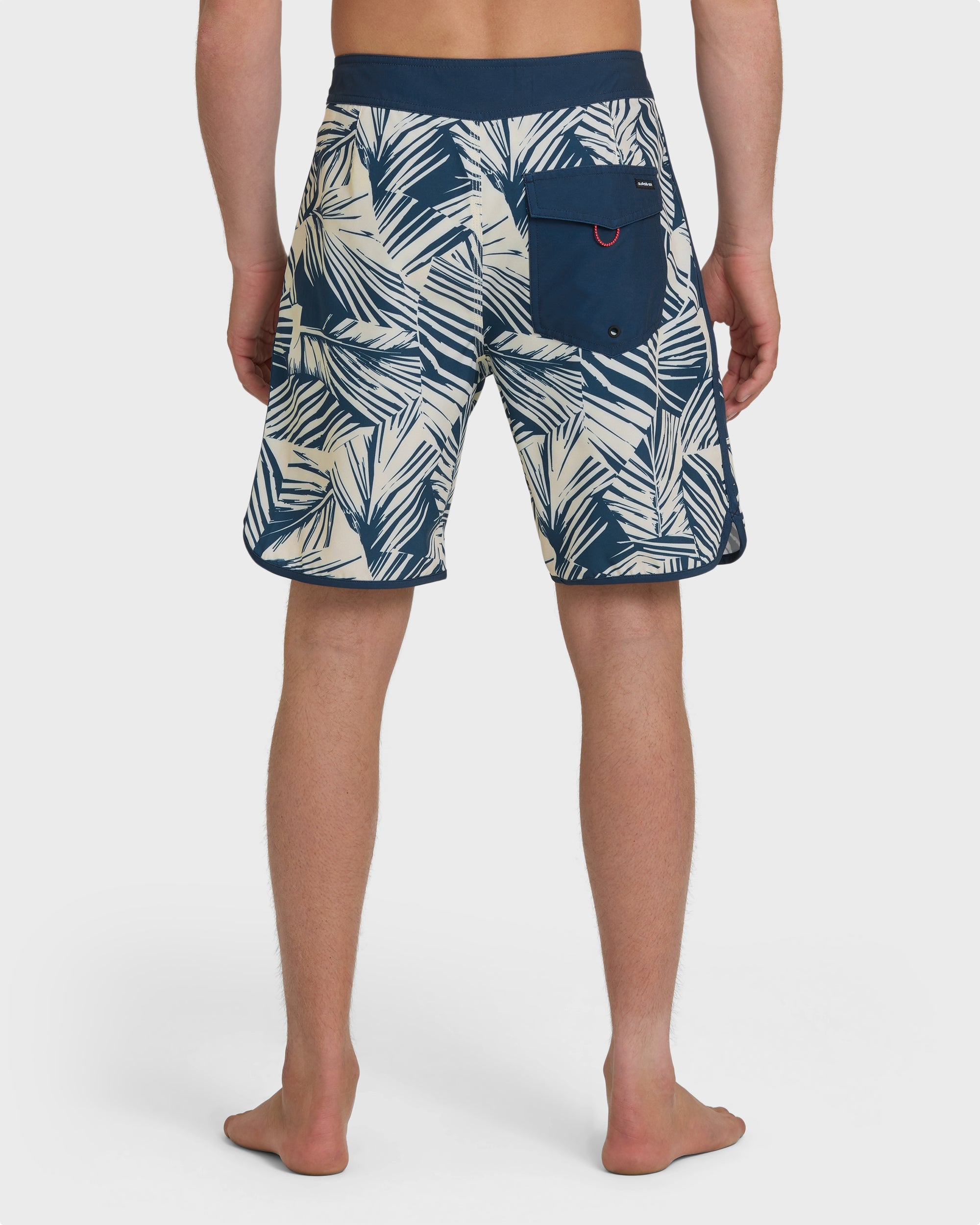 QUIKSILVER ARUBA PALM 19 BOARDSHORTS DKD-DARK DENIM 30