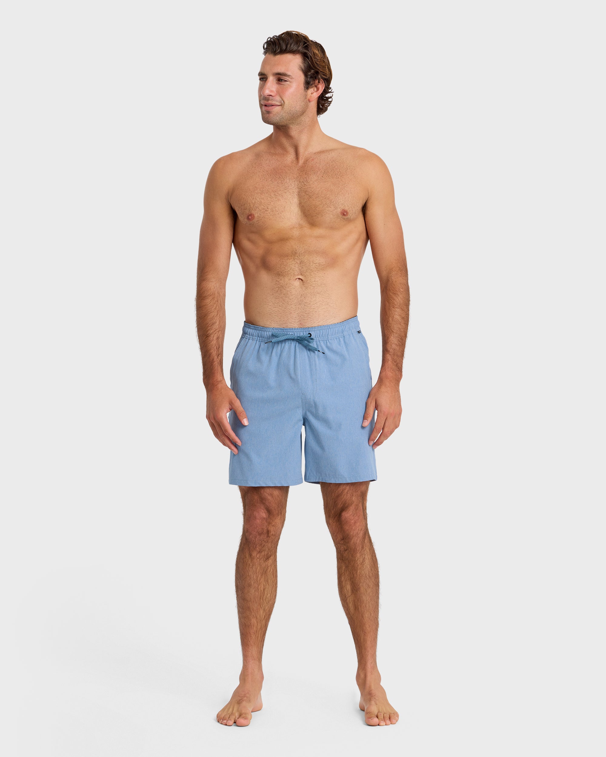 QUIKSILVER TAXER HEATHER AMPHIBIAN 18 BHZ-BLUE HAZE M