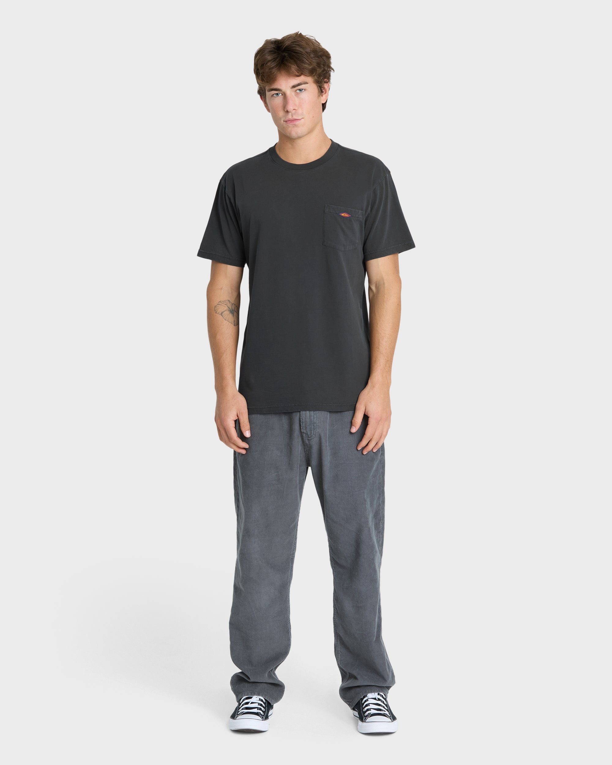 QUIKSILVER SALTWATER PKT TEE SWP BHZ-BLUE HAZE L