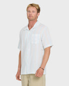 Quiksilver BISHOP JACQUARD CAMP SS MEN'S Shirt SKYWAY XXL