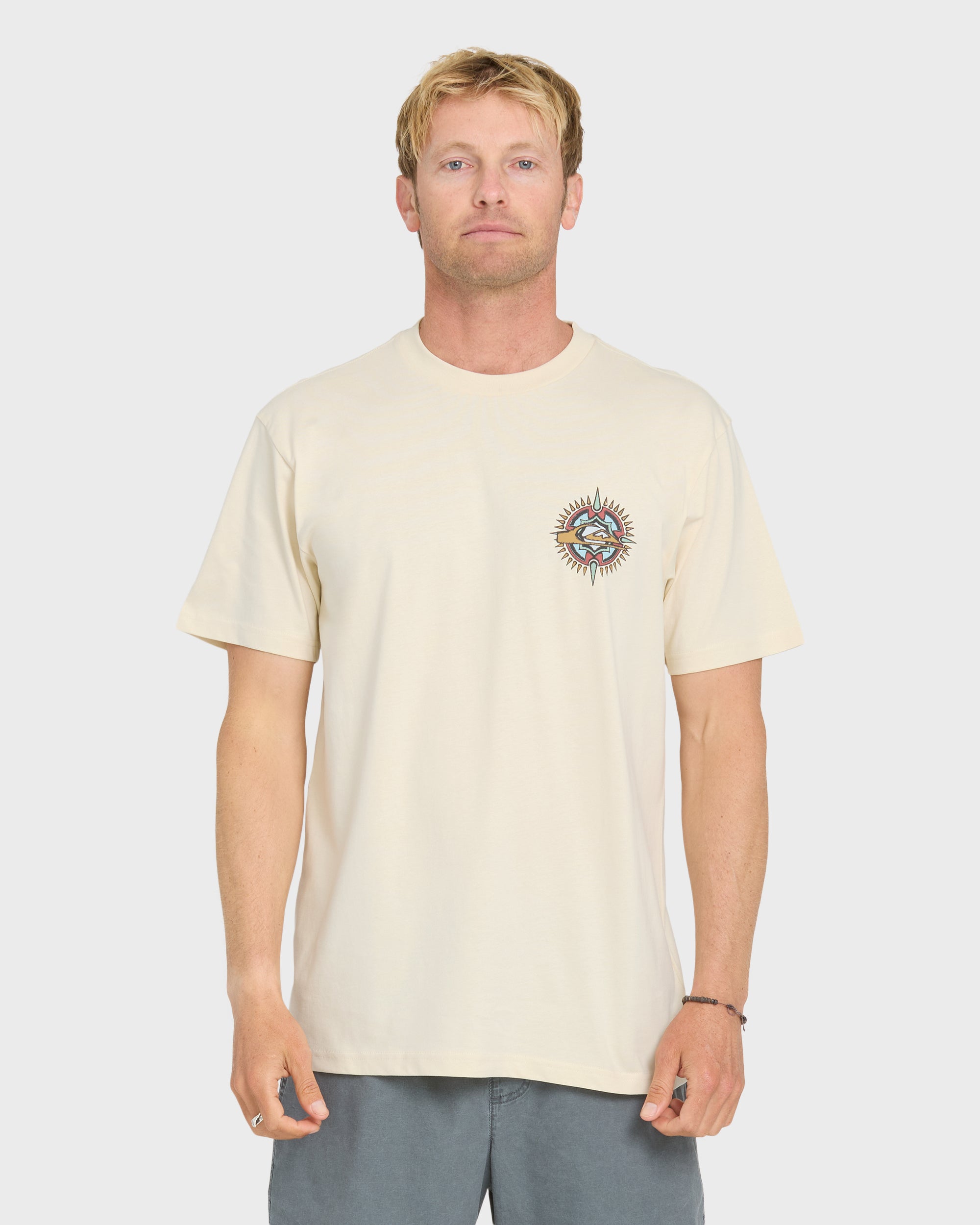 Quiksilver SHOOTING STAR MEN'S Shirt BONE WHITE XL