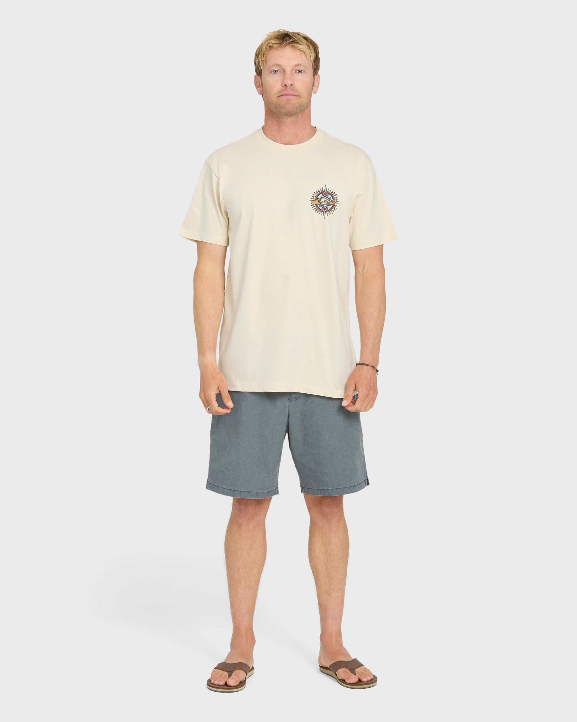 Quiksilver SHOOTING STAR MEN'S Shirt BONE WHITE XL
