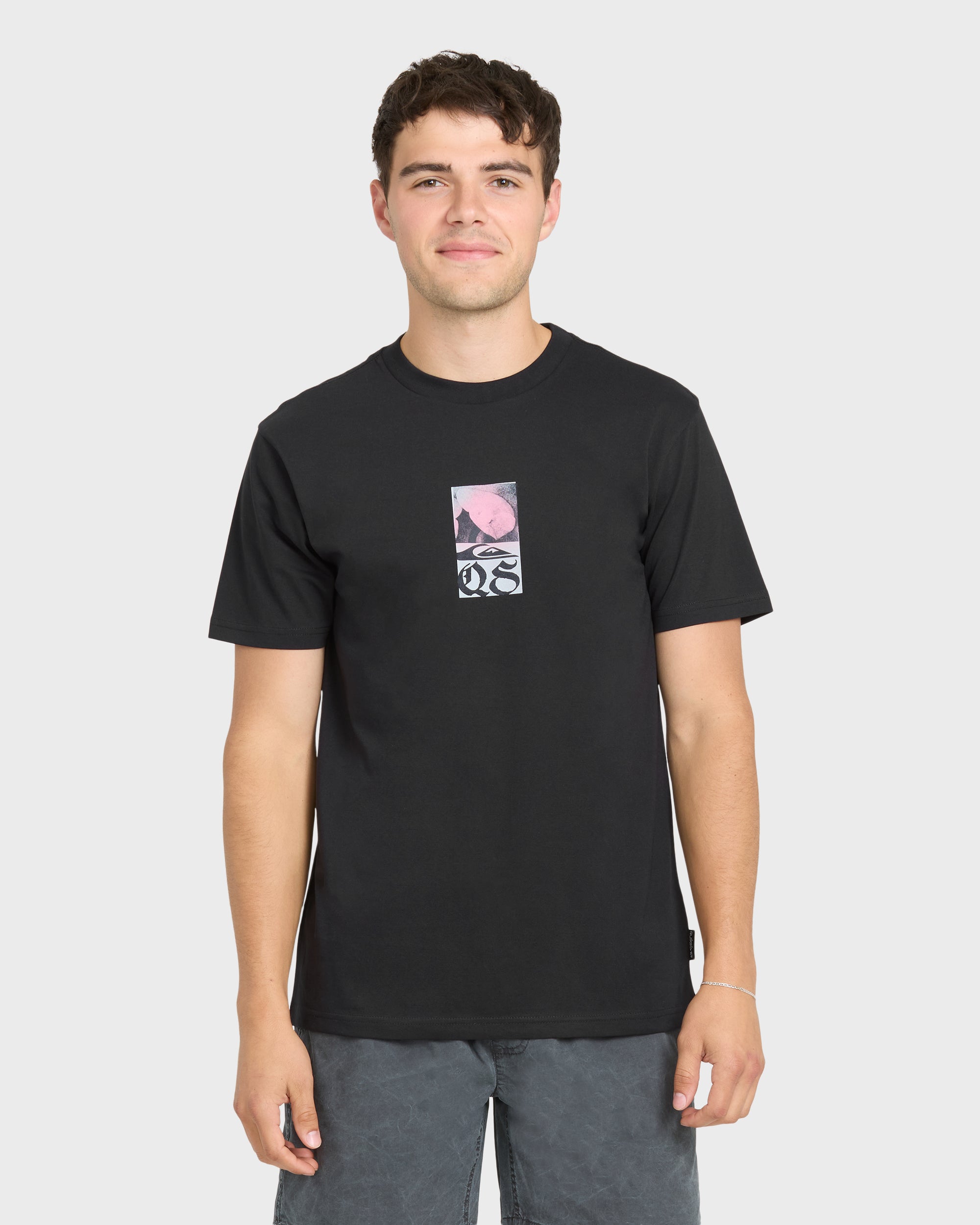 Quiksilver GOTHIC FLOWERS MT0 / BLACK / OPENSTOCK ALPHA MEN Shirt BLACK M