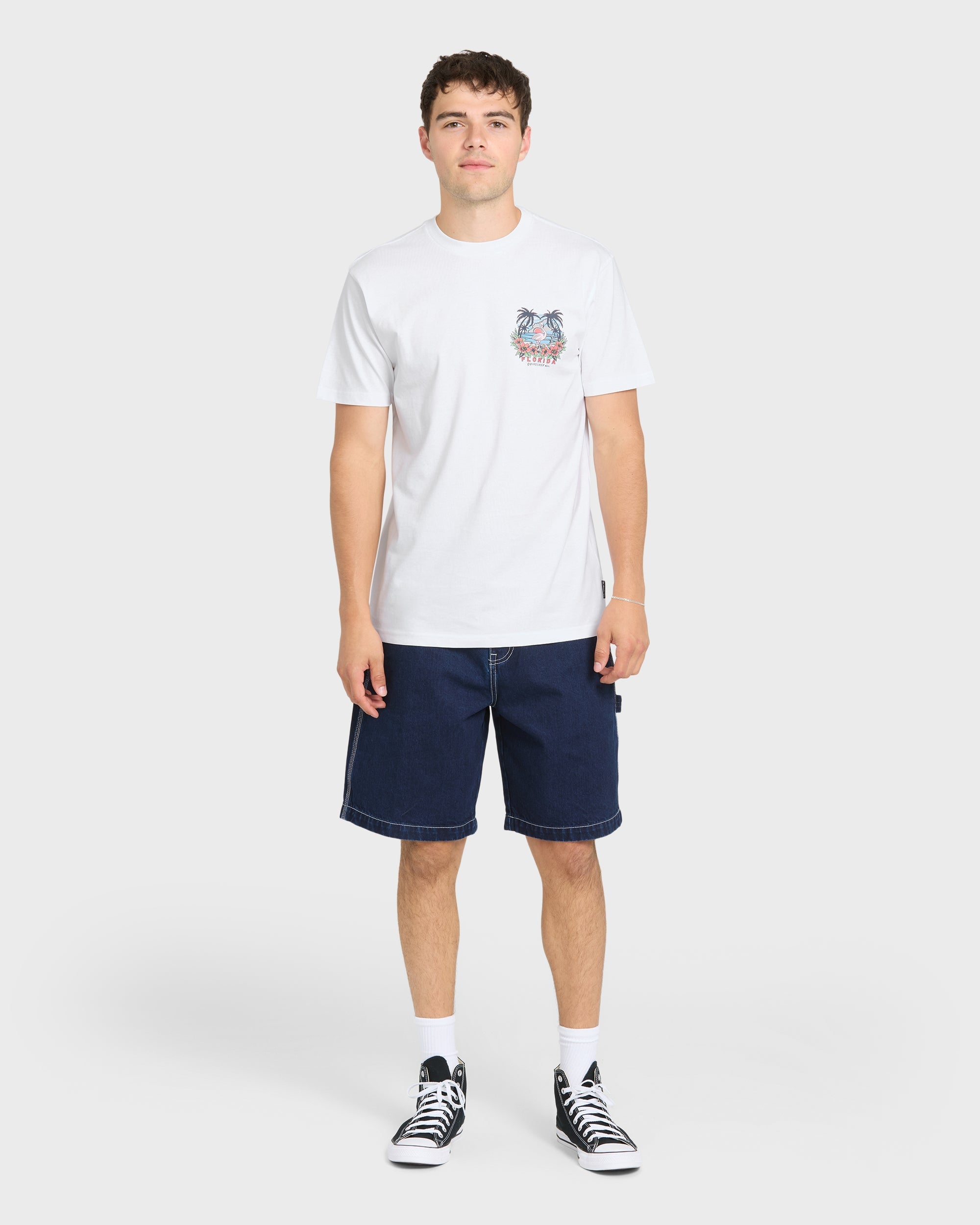 Quiksilver FLAMAZING MEN'S Shirt White L